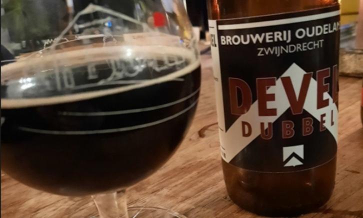 Devel Dubbel flesje en glas